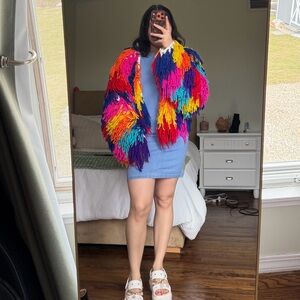 Multicolor Fringe Jacket